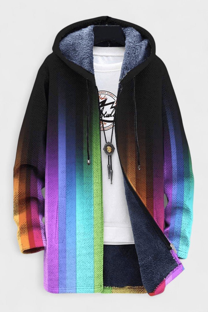 Luzia-Marie | Kapuzenjacke mit Regenbogen-Farbverlauf