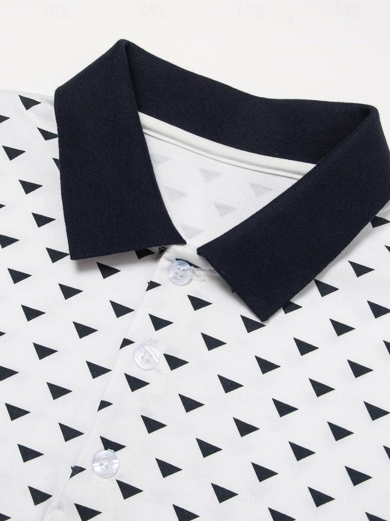 Lutz | Gemustertes Poloshirt