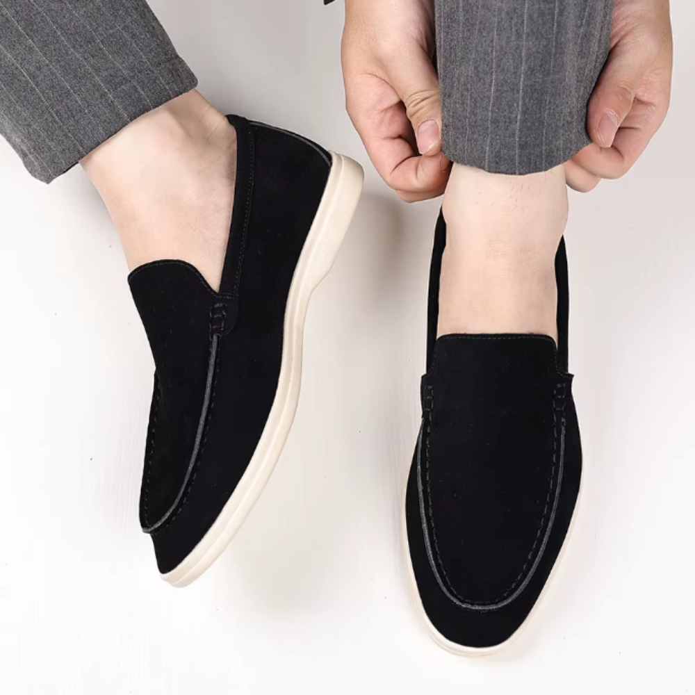 Bernhard | Elegante Loafer in Veloursoptik