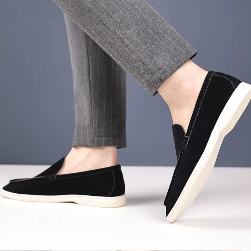 Bernhard | Elegante Loafer in Veloursoptik