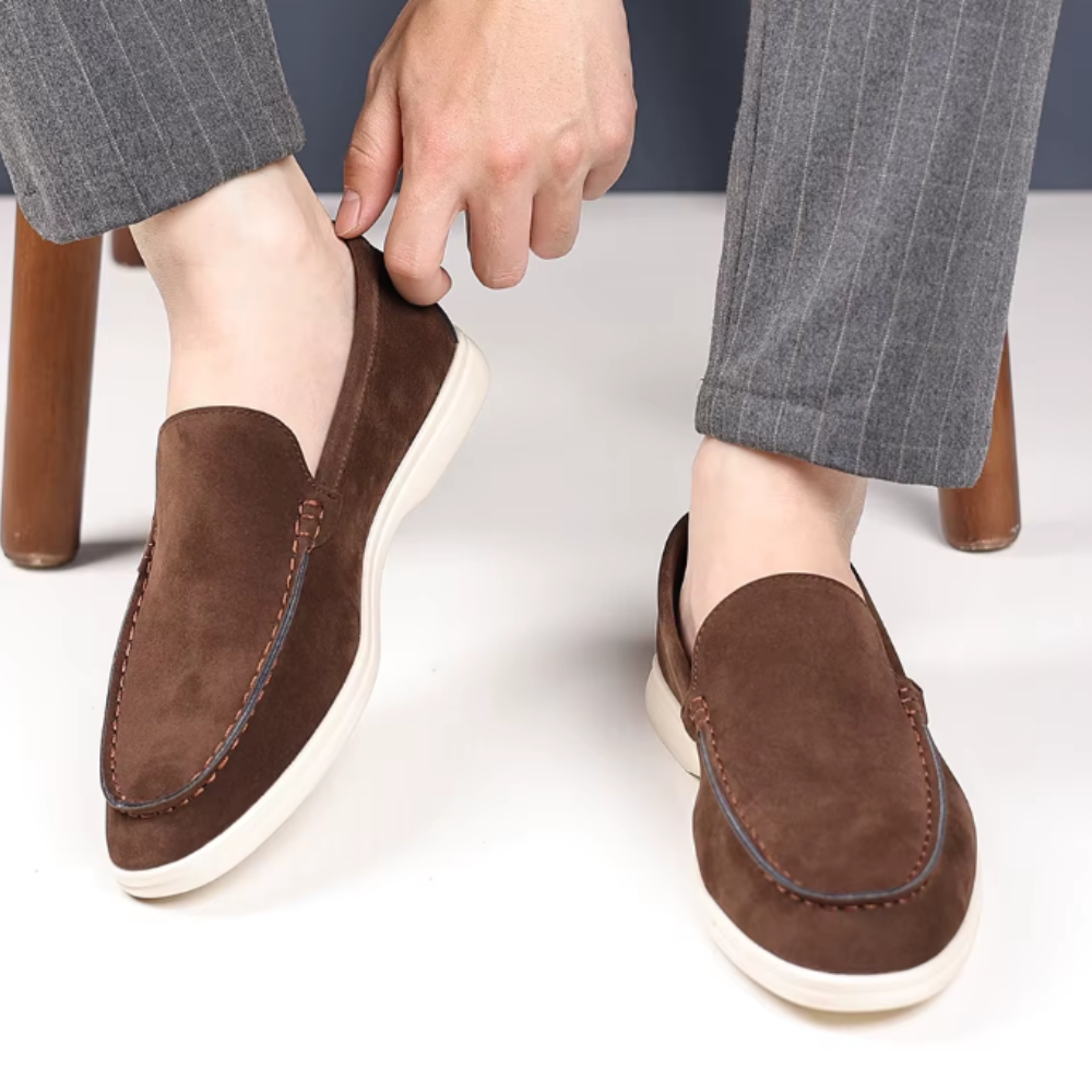 Bernhard | Elegante Loafer in Veloursoptik