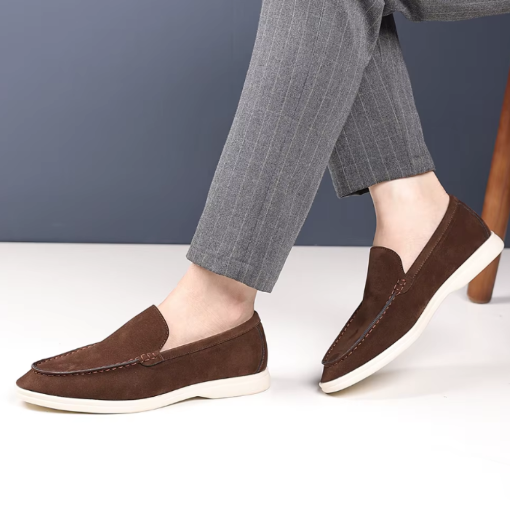 Bernhard | Elegante Loafer in Veloursoptik