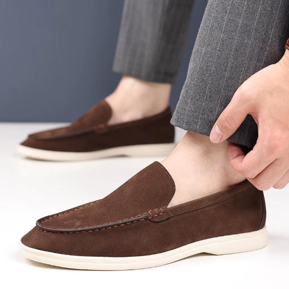 Bernhard | Elegante Loafer in Veloursoptik