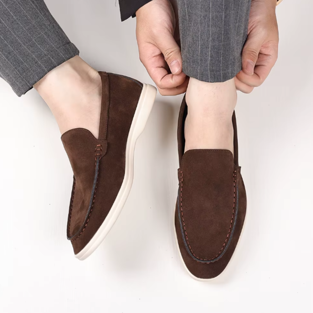 Bernhard | Elegante Loafer in Veloursoptik