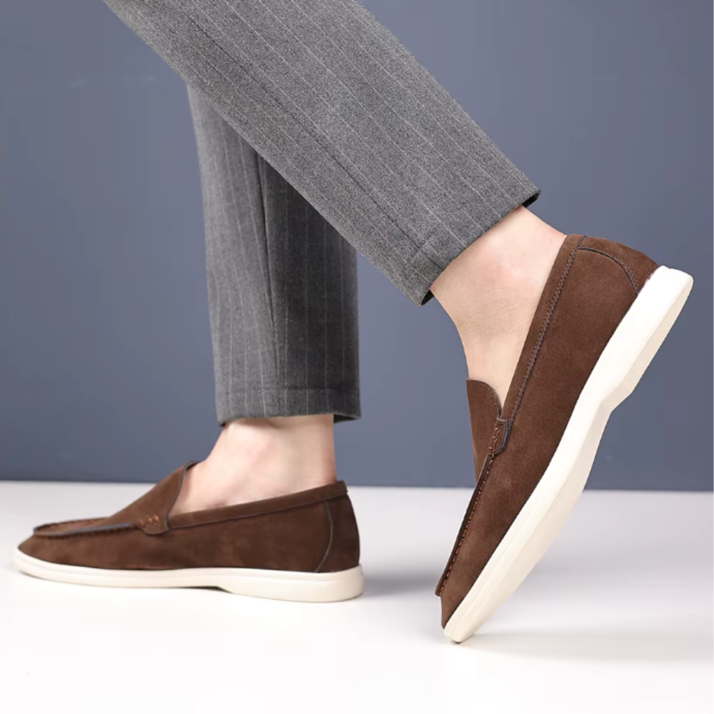 Bernhard | Elegante Loafer in Veloursoptik