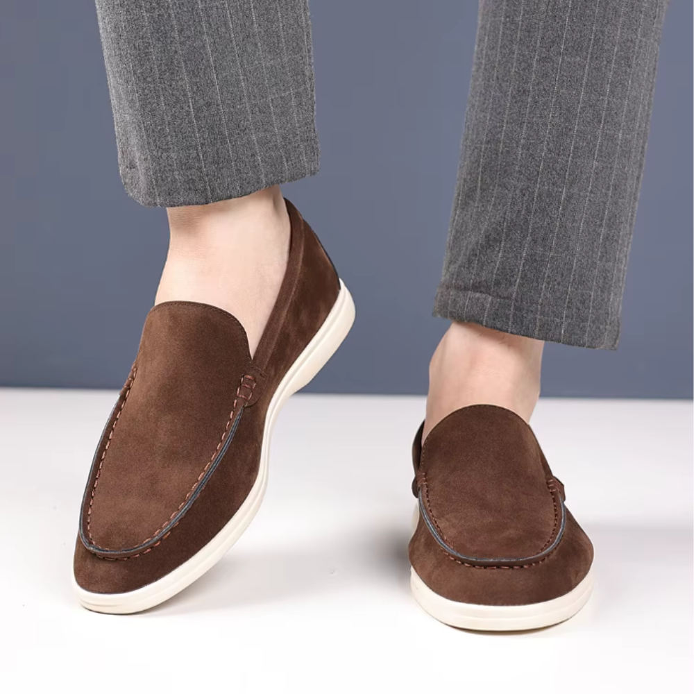 Bernhard | Elegante Loafer in Veloursoptik