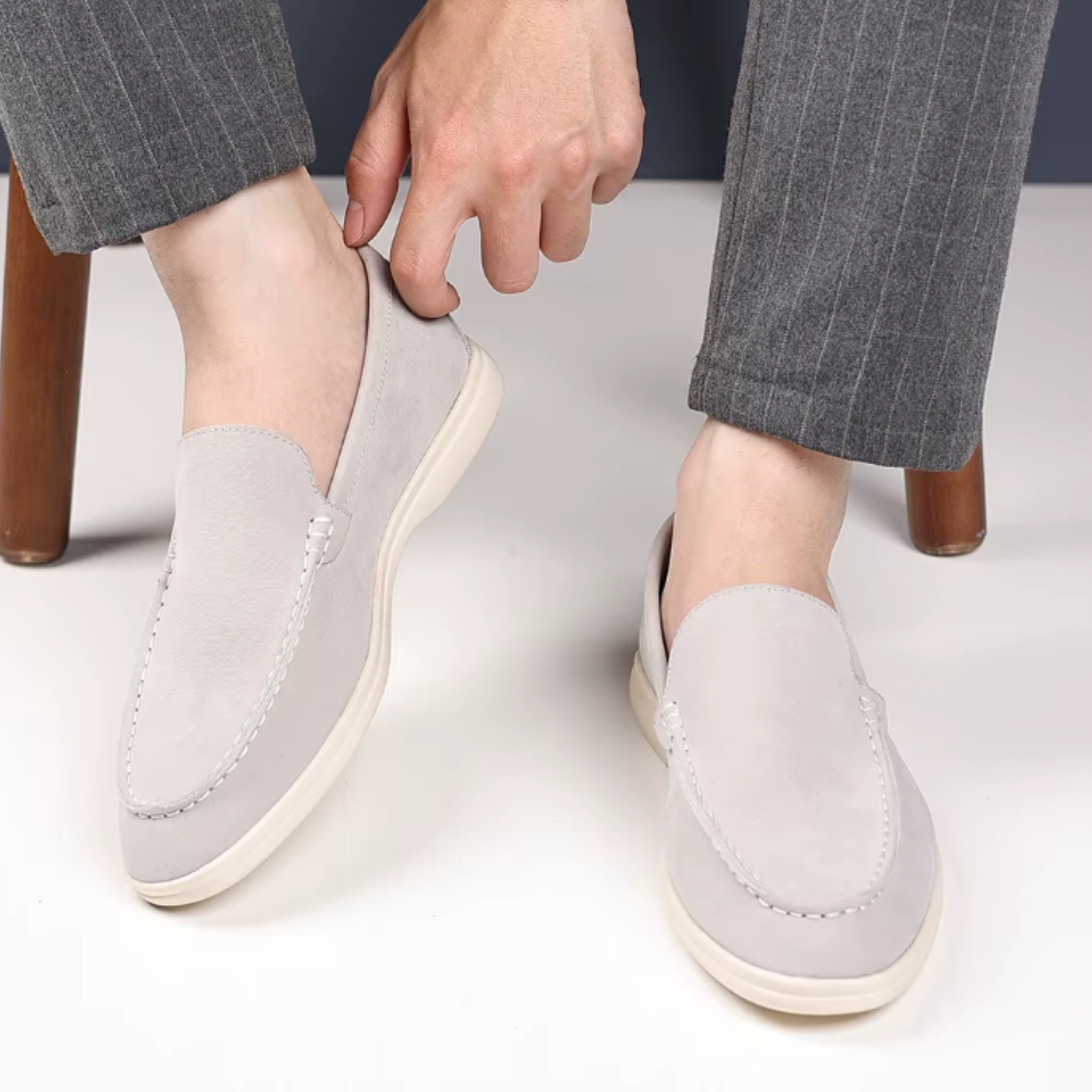 Bernhard | Elegante Loafer in Veloursoptik