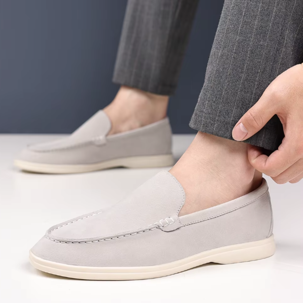 Bernhard | Elegante Loafer in Veloursoptik