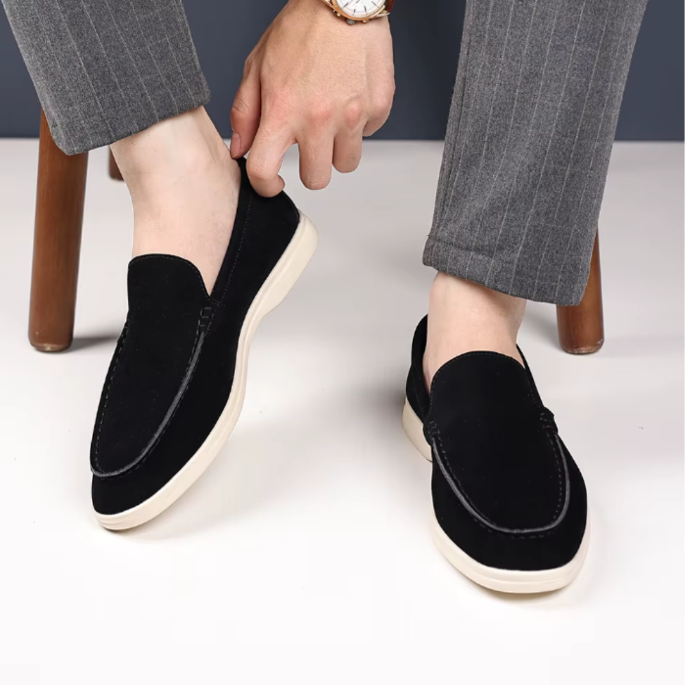 Bernhard | Elegante Loafer in Veloursoptik