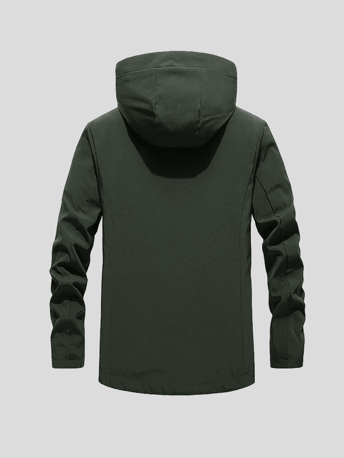 Max | Schwarze Outdoorjacke mit Kapuze