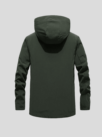Max | Schwarze Outdoorjacke mit Kapuze