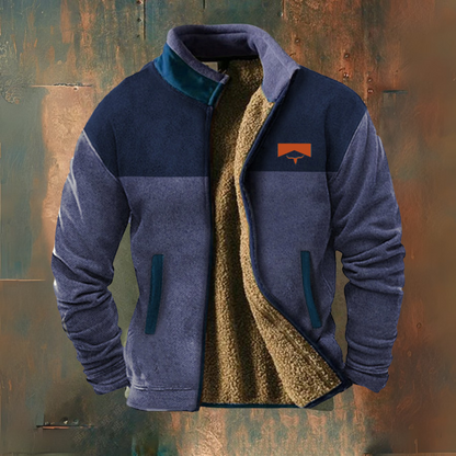 Norbert | Schwarz-graue Fleecejacke
