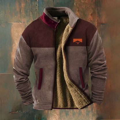 Norbert | Schwarz-graue Fleecejacke