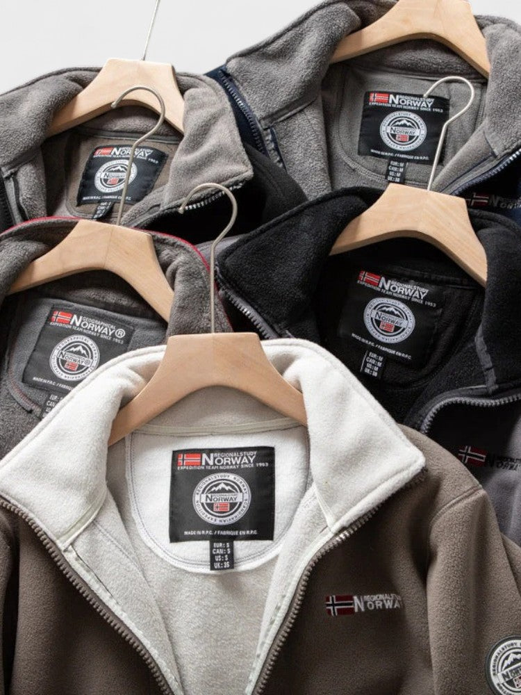 Magnus | Graue Fleecejacke