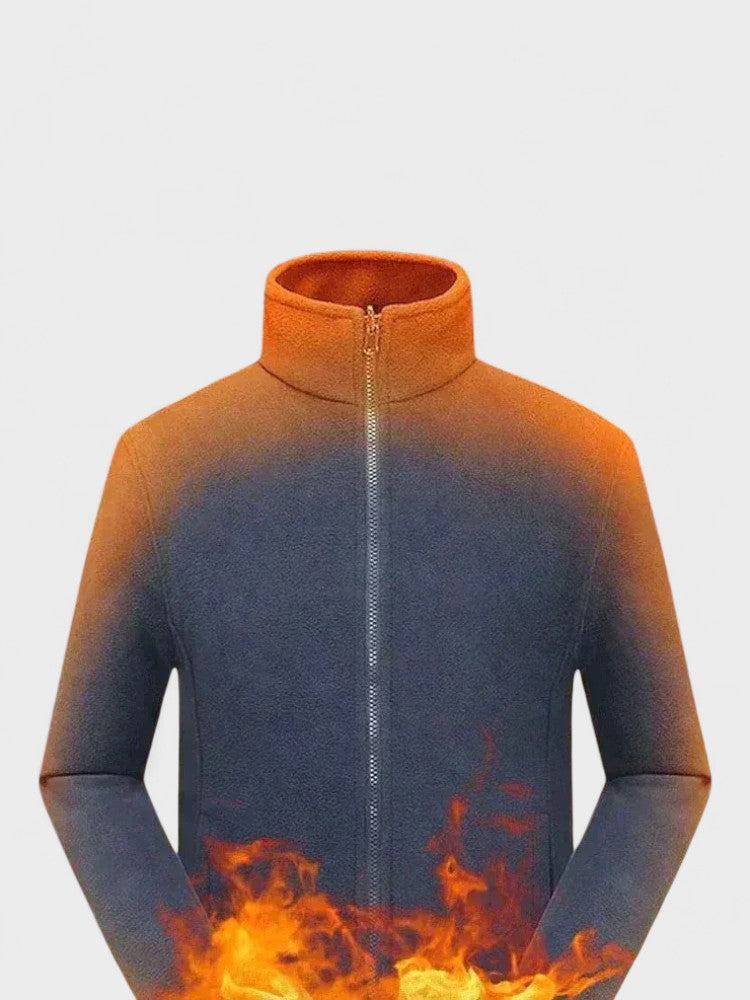 Magnus | Graue Fleecejacke