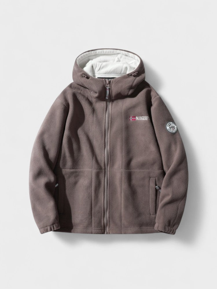 Magnus | Graue Fleecejacke