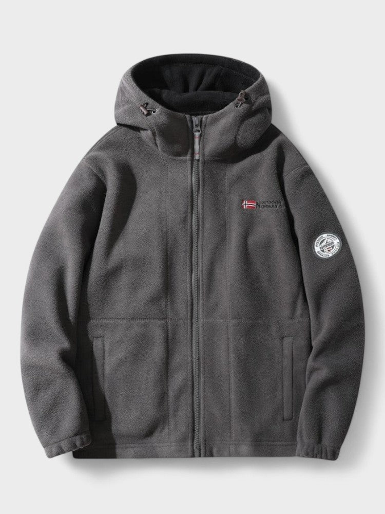 Magnus | Graue Fleecejacke