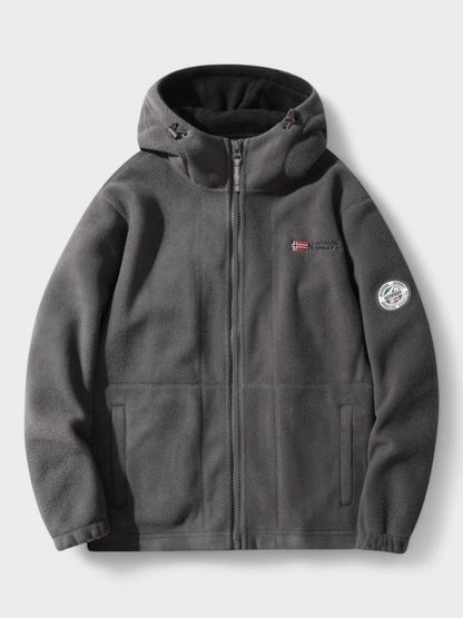 Magnus | Graue Fleecejacke
