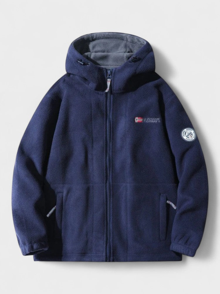 Magnus | Graue Fleecejacke