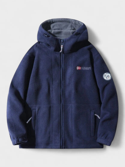 Magnus | Graue Fleecejacke