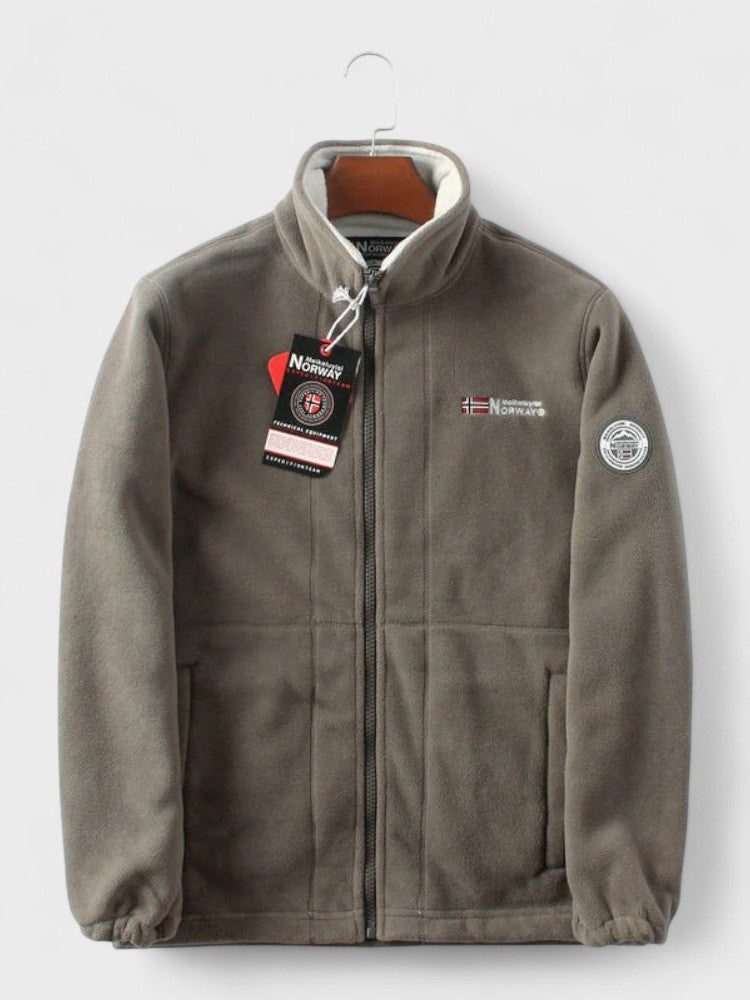 Magnus | Graue Fleecejacke