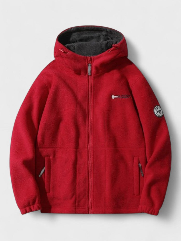 Magnus | Graue Fleecejacke