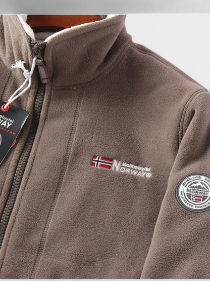 Magnus | Graue Fleecejacke