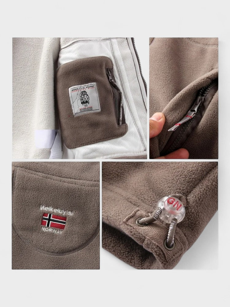 Magnus | Graue Fleecejacke