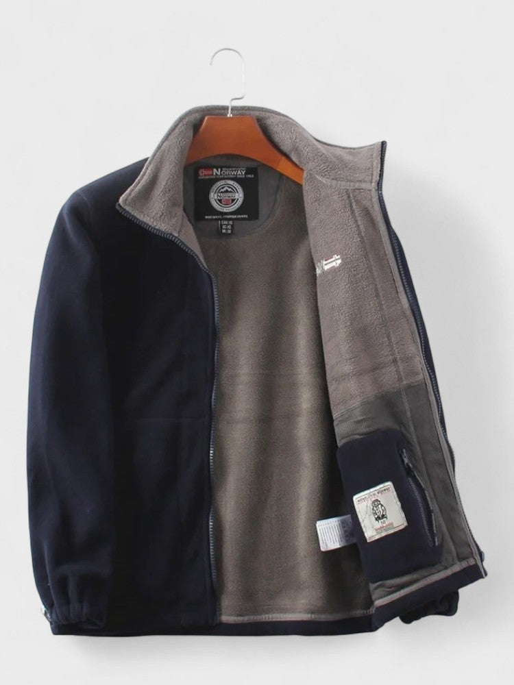 Magnus | Graue Fleecejacke
