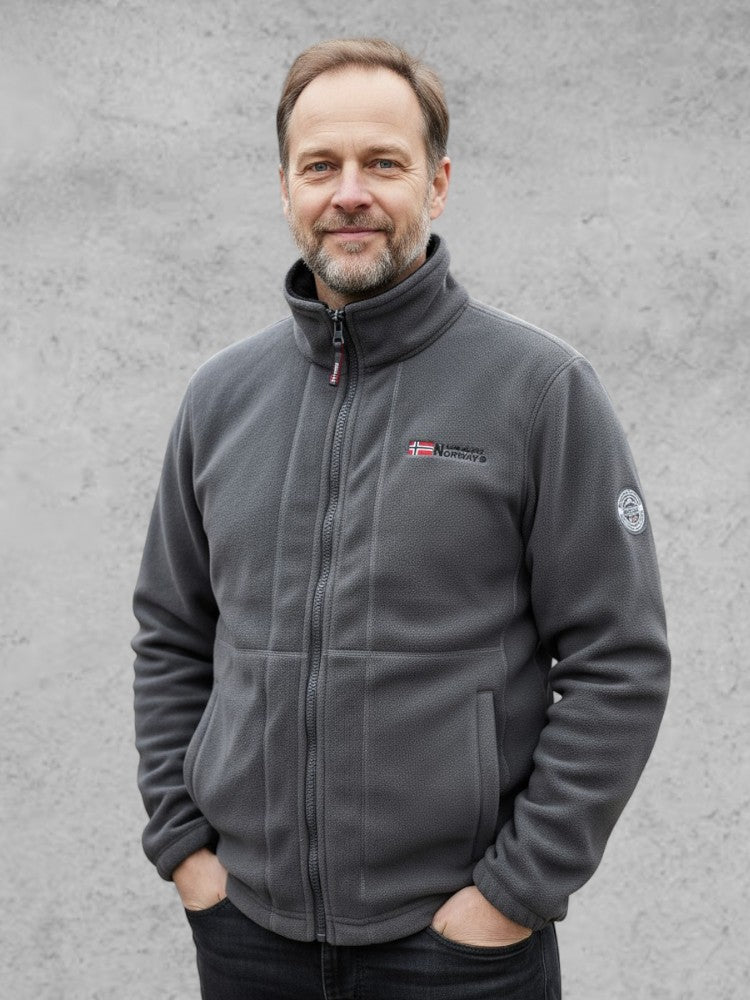 Magnus | Graue Fleecejacke