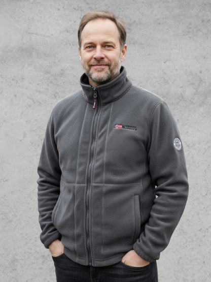 Magnus | Graue Fleecejacke