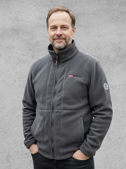 Magnus | Graue Fleecejacke