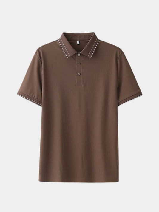 Magnus | Klassisches braunes Poloshirt