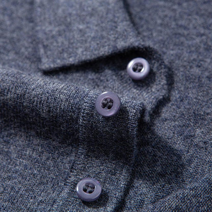 Ulla-Marie | Poloshirt in Kaschmir-Optik im schmalen Schnitt