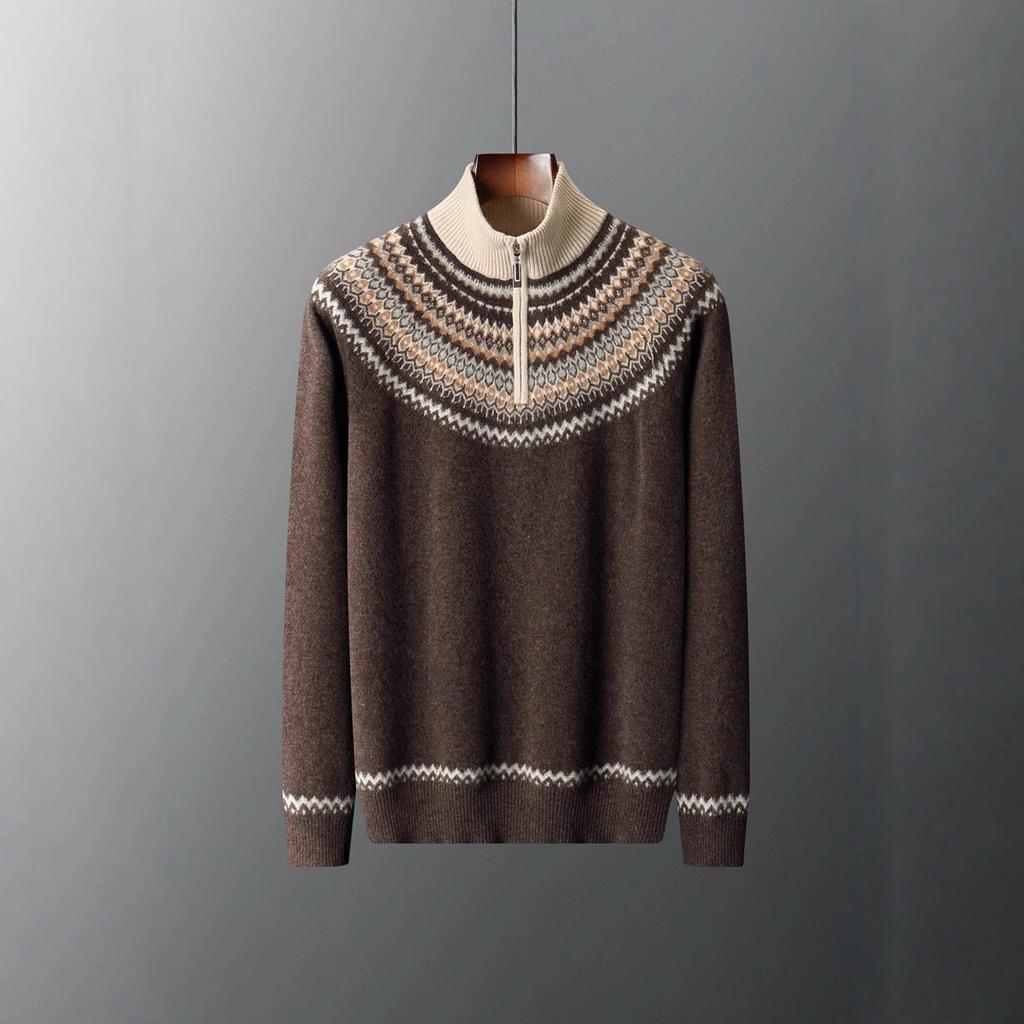 Dorle-Luise | Pullover in Kaschmir-Optik mit alpinem Muster