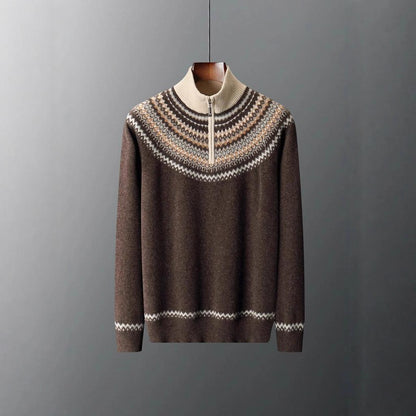 Dorle-Luise | Pullover in Kaschmir-Optik mit alpinem Muster