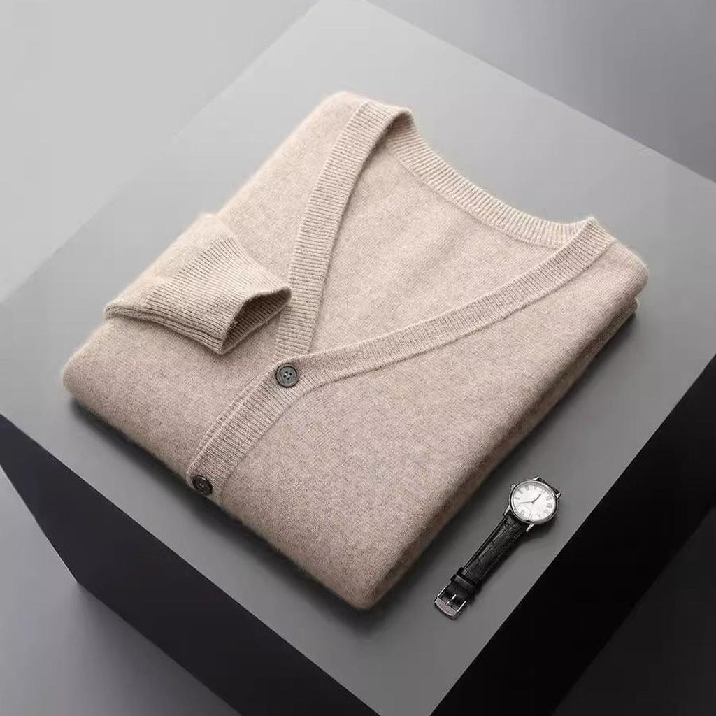 Erika-Luise | Cardigan in Kaschmir-Optik mit Knopfverschluss