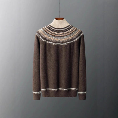 Dorle-Luise | Pullover in Kaschmir-Optik mit alpinem Muster