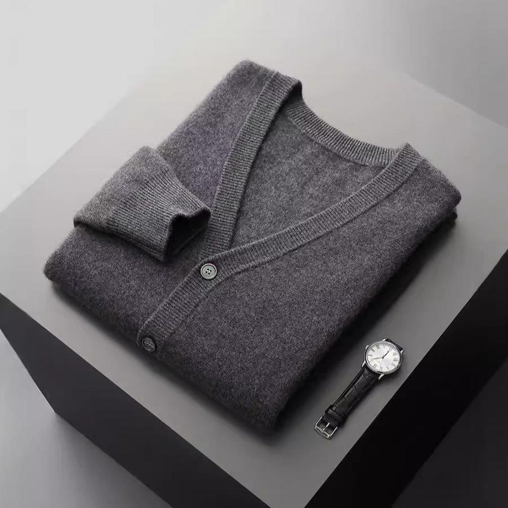 Erika-Luise | Cardigan in Kaschmir-Optik mit Knopfverschluss