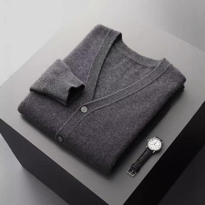 Erika-Luise | Cardigan in Kaschmir-Optik mit Knopfverschluss