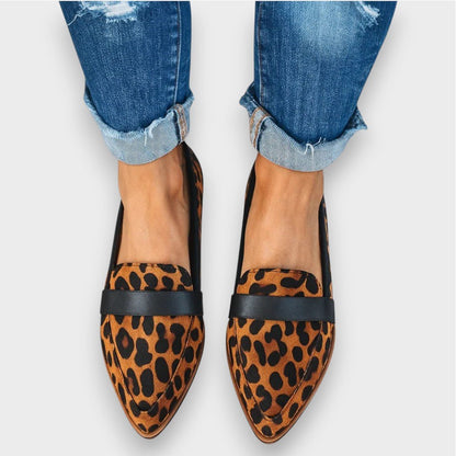 Maike | Grauer Velours-Loafer