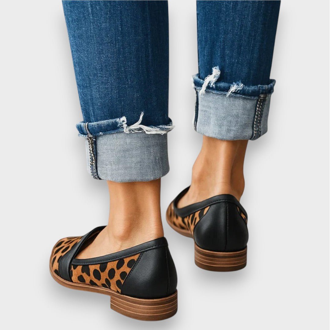 Maike | Grauer Velours-Loafer