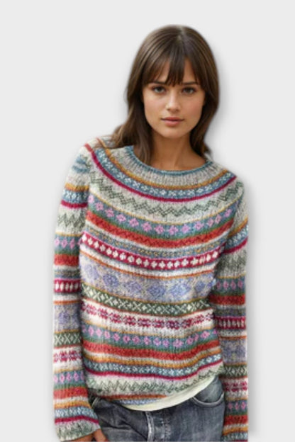 Marlene | Bunter gestreifter Pullover