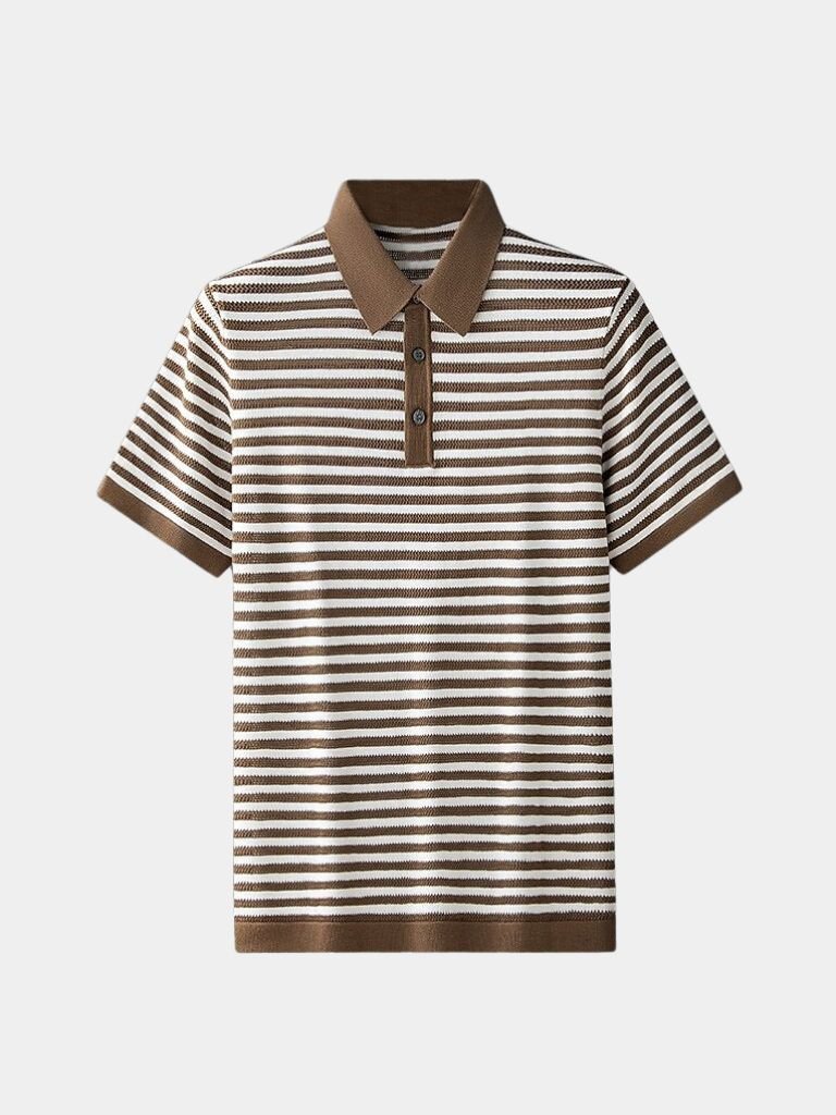 Moritz | Schwarz-weiß gestreiftes Poloshirt
