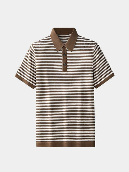 Moritz | Schwarz-weiß gestreiftes Poloshirt