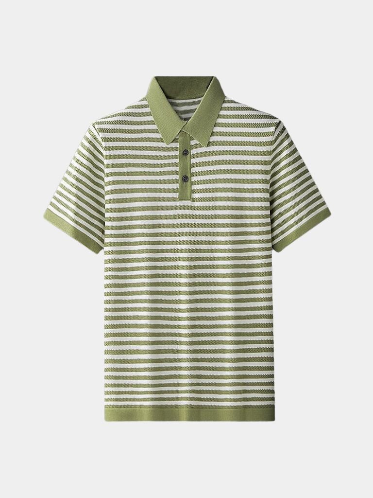 Moritz | Schwarz-weiß gestreiftes Poloshirt