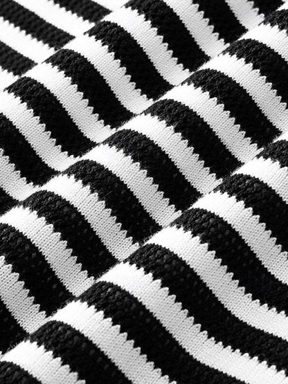 Moritz | Schwarz-weiß gestreiftes Poloshirt