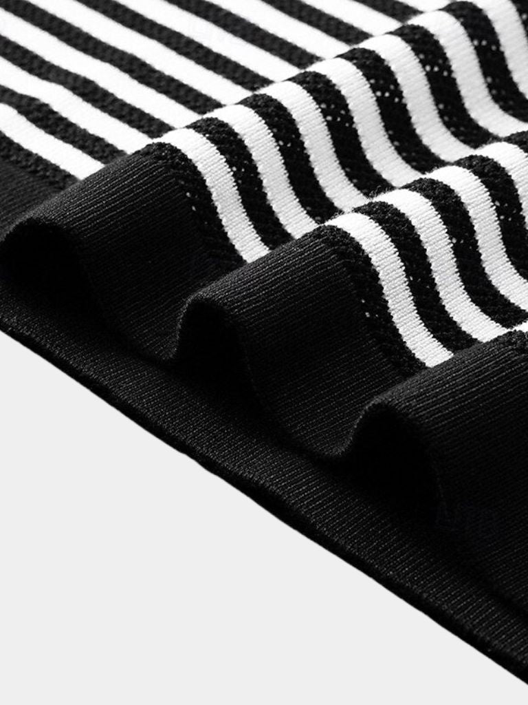 Moritz | Schwarz-weiß gestreiftes Poloshirt
