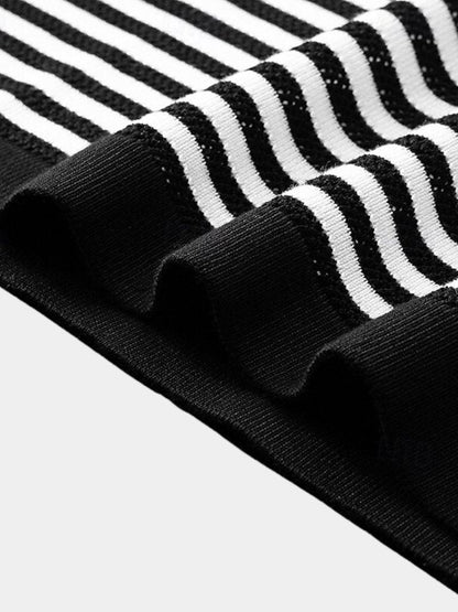 Moritz | Schwarz-weiß gestreiftes Poloshirt