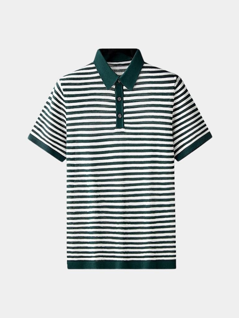 Moritz | Schwarz-weiß gestreiftes Poloshirt